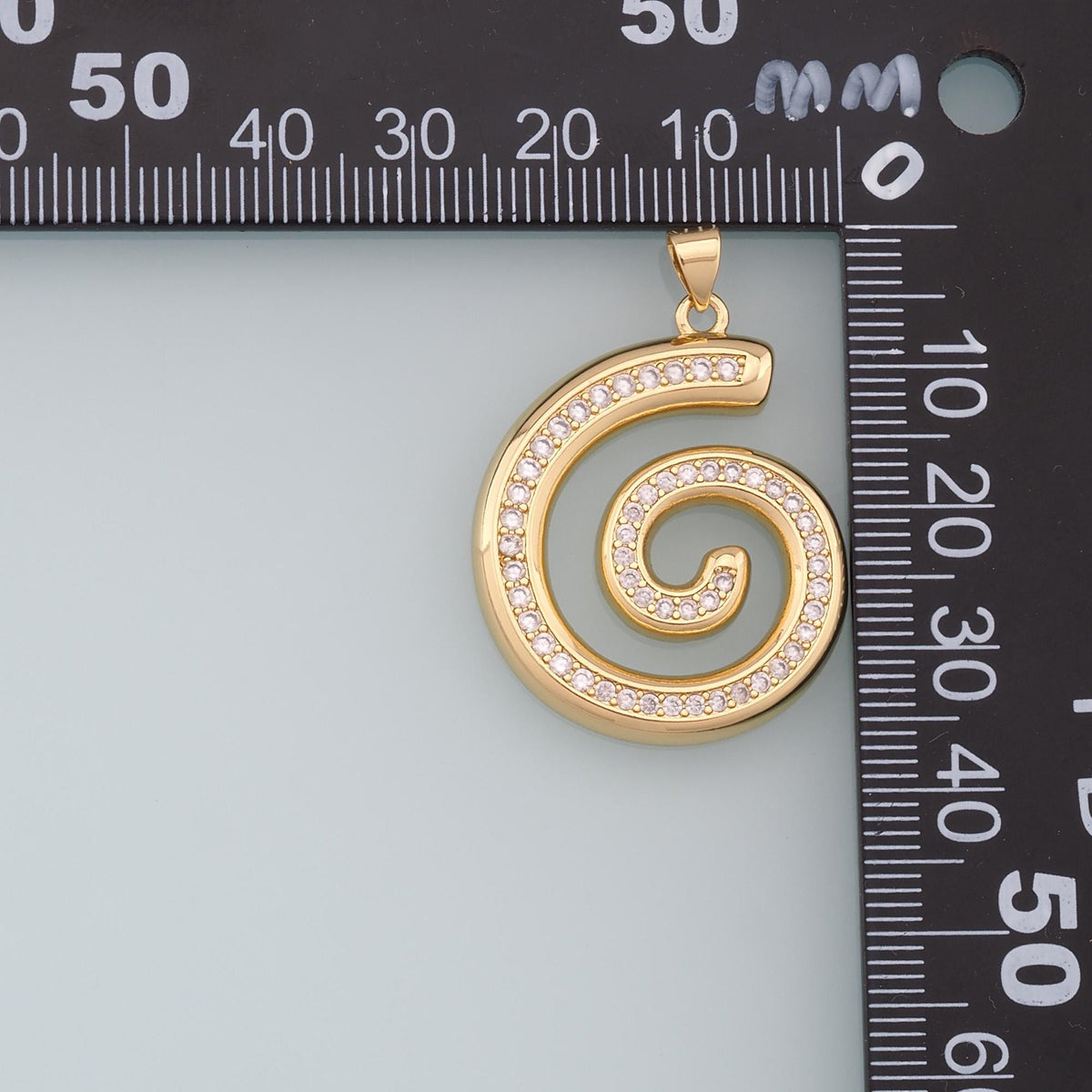 Gold Shell Charms,18K Gold Filled Conch Shell Pendant,CZ Micro Pave Conch Shell Charm Bracelet Necklace for DIY Jewelry Makin