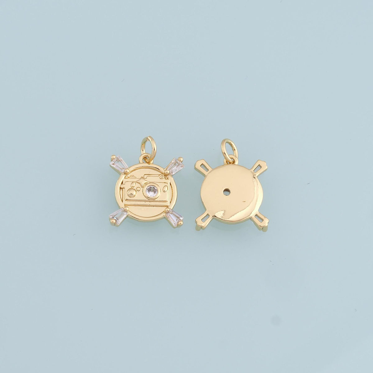 18K Gold Filled Charm Pendant for Jewelry Making
