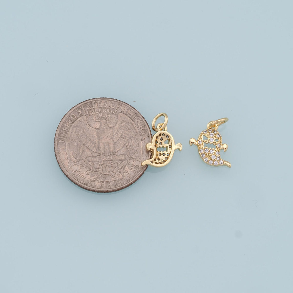 18K Gold Filled Hand Charm Pendant for Jewelry Making