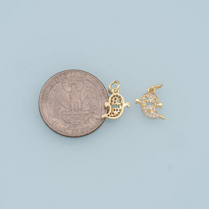 18K Gold Filled Hand Charm Pendant for Jewelry Making