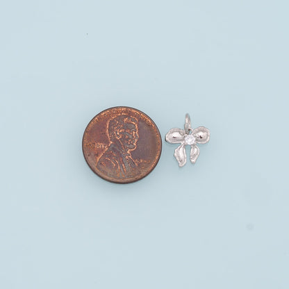 18K Gold Filled Bow Charm Pendant for Jewelry Making