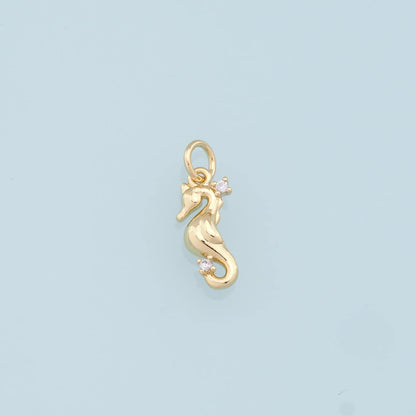 18K Gold Filled Horse Charm Pendant for Jewelry Making