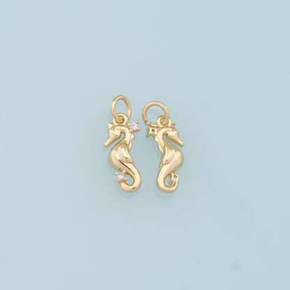 18K Gold Filled Horse Charm Pendant for Jewelry Making