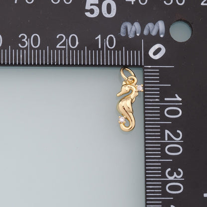 18K Gold Filled Horse Charm Pendant for Jewelry Making