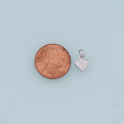 18K Gold Filled Hand CZ Charm Pendant for Jewelry Making