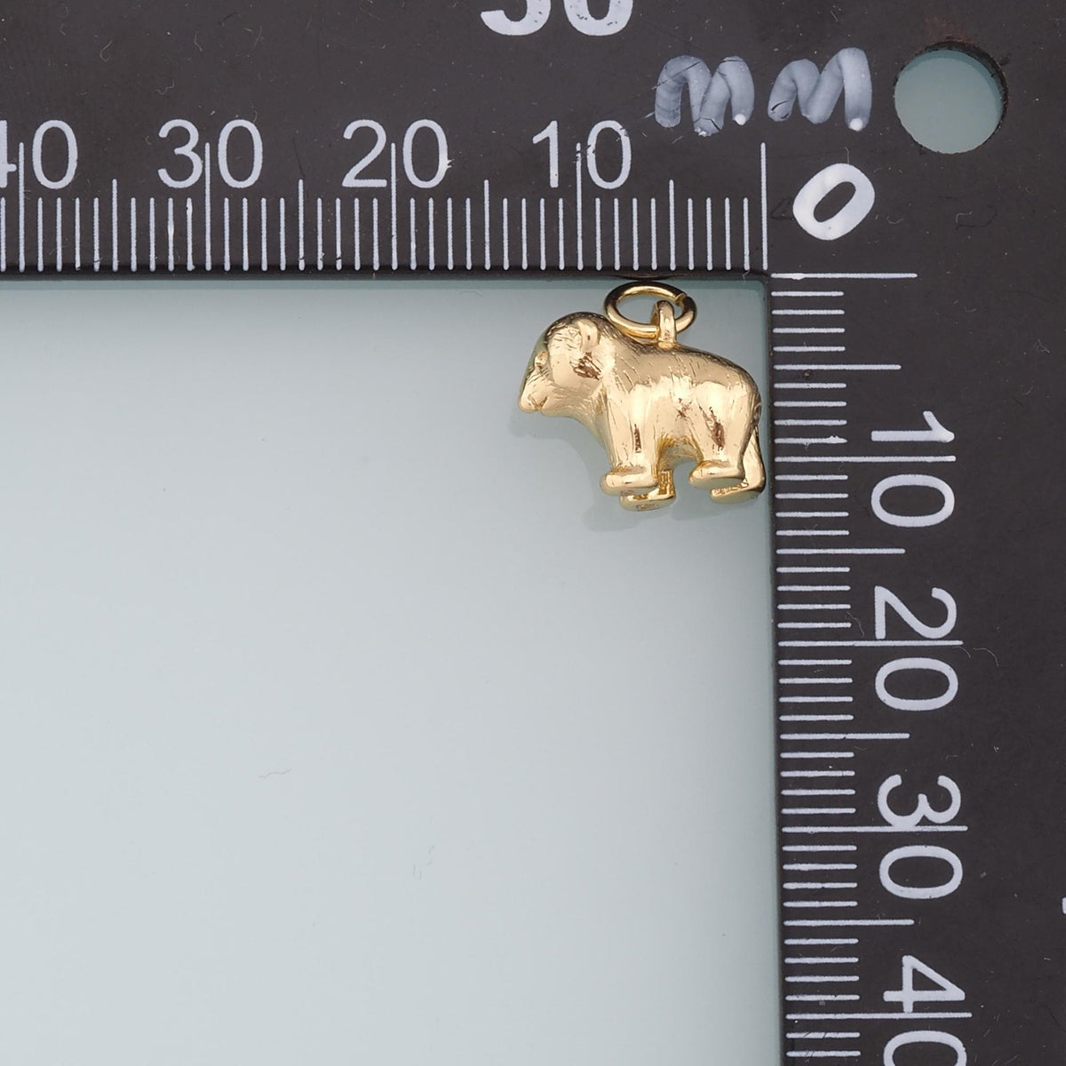 Gold Bear Charms,18K Gold Filled Bear Pendant,Cute Bear Charm Bracelet Necklace for DIY Jewelry Making Supply