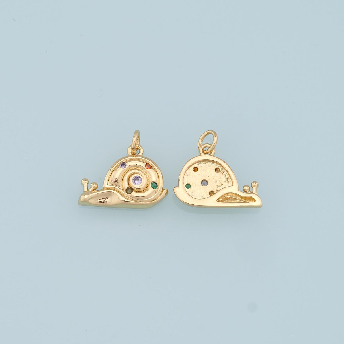 18K Gold Filled Hand CZ Charm Pendant for Jewelry Making