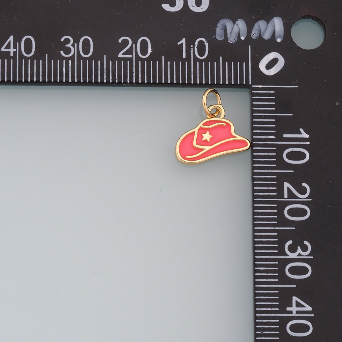 18K Gold Filled Enamel Charm Pendant for Jewelry Making