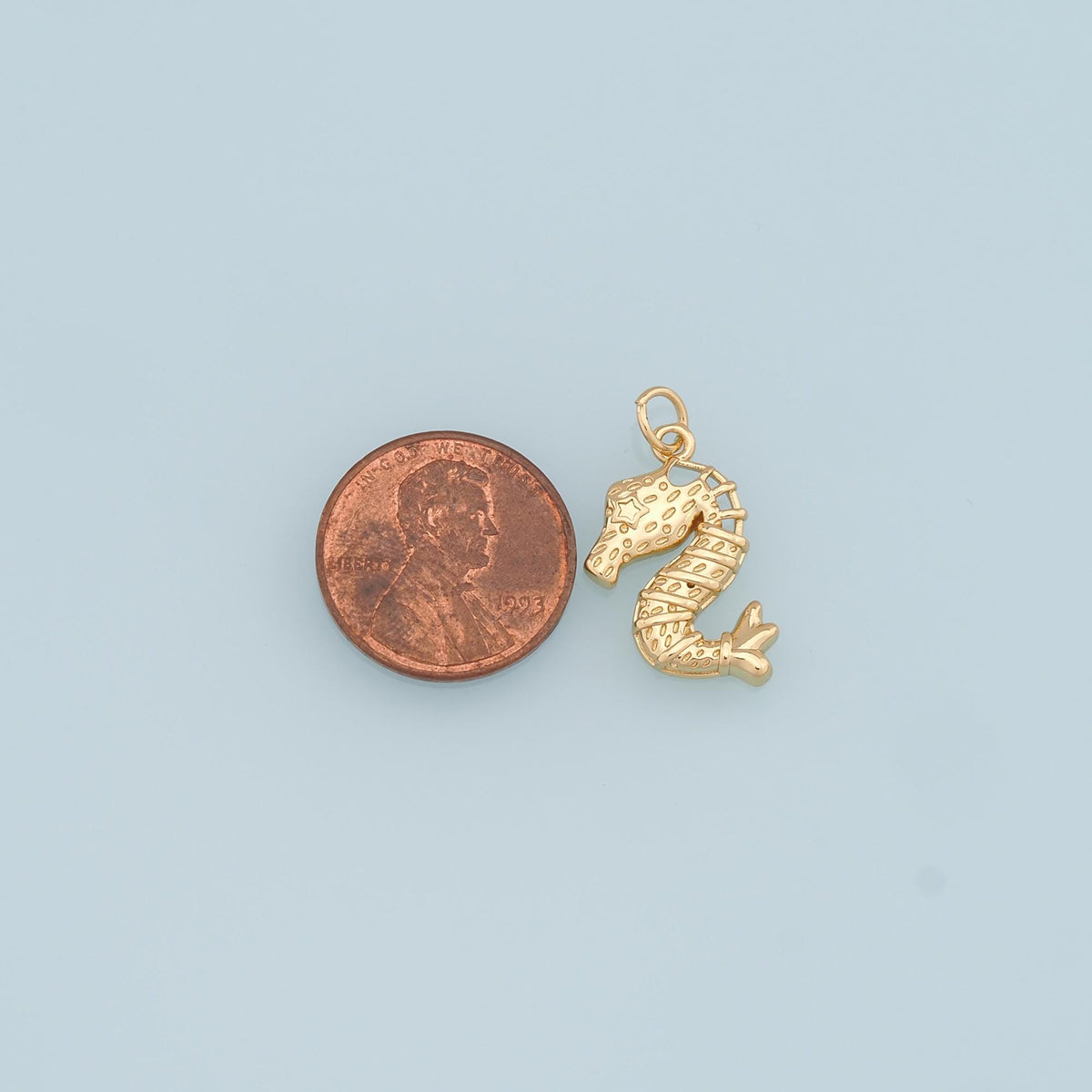 Gold Seahorse Charms,18K Gold Filled Seahorse Pendant,Silver Seahorse Charm Bracelet Necklace for DIY Jewelry Making Supply