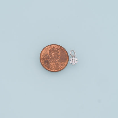 Gold Christmas Charms,18K Gold Filled Christmas snowflake Pendant Charm Bracelet Necklace for DIY Jewelry Making Supply