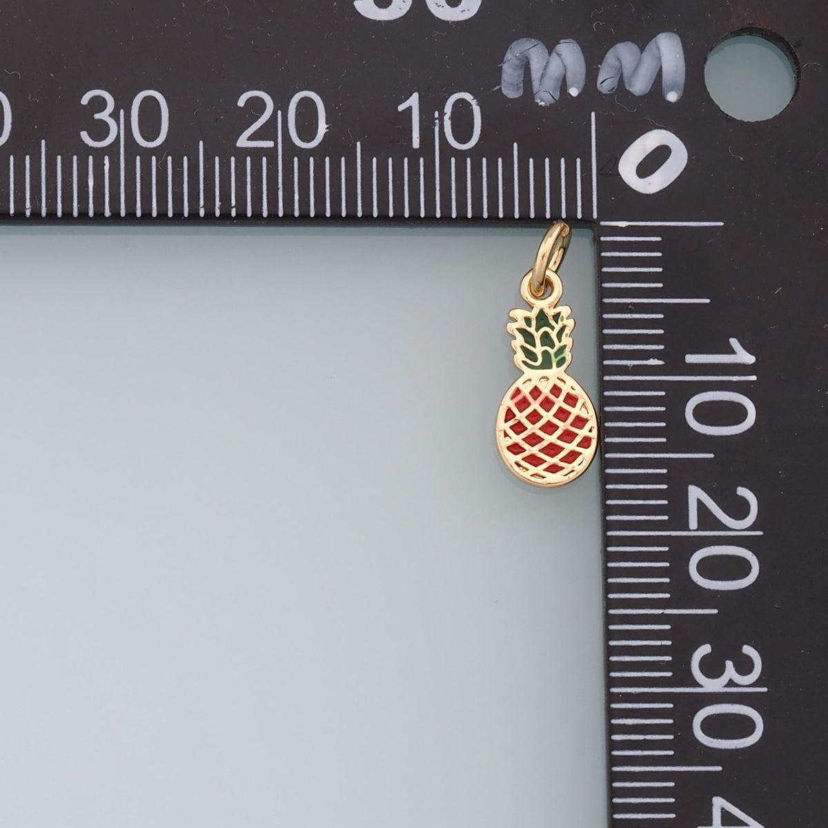 Gold Tiny Pineapple Charms,18K Gold Filled Pineapple Pendant,Fruit Charm Bracelet Necklace for DIY Jewelry Making Supply