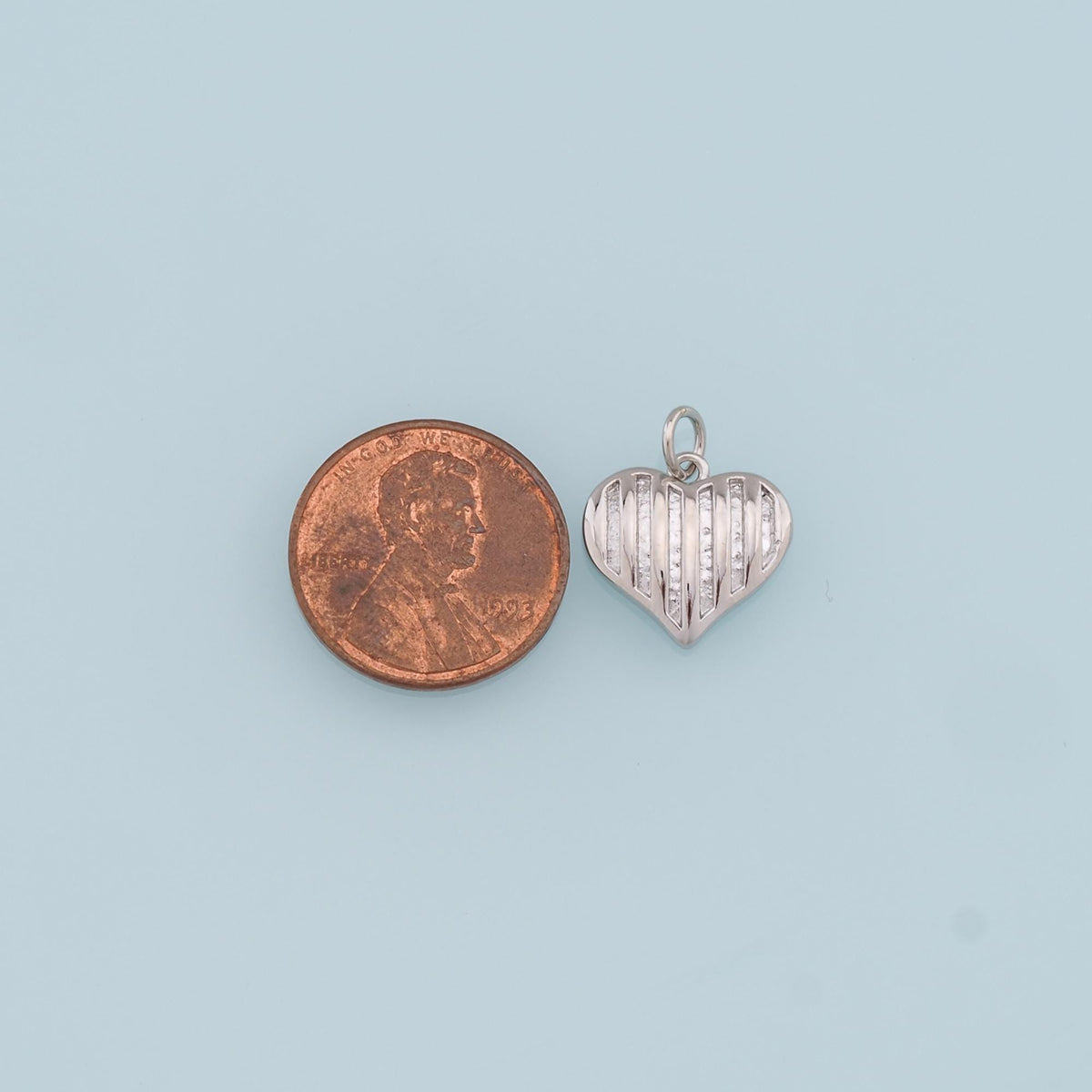 Gold Heart Charms,18K Gold Filled Heart Pendant,Heart Charm Bracelet Necklace for DIY Jewelry Making Supply
