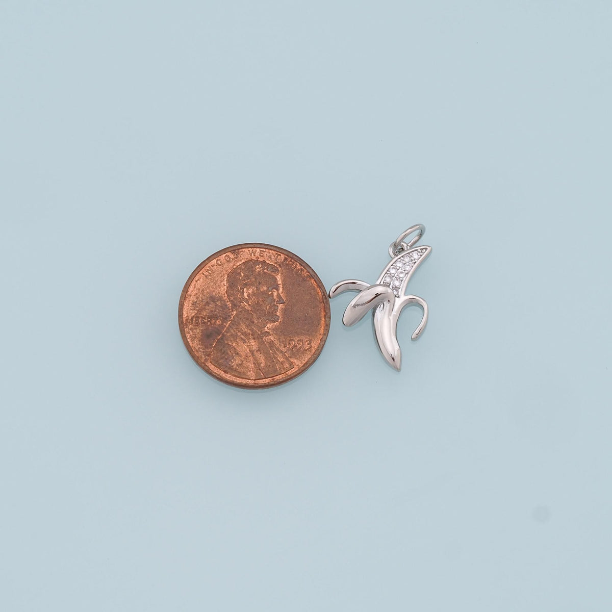 18K Gold Filled Hand CZ Charm Pendant for Jewelry Making