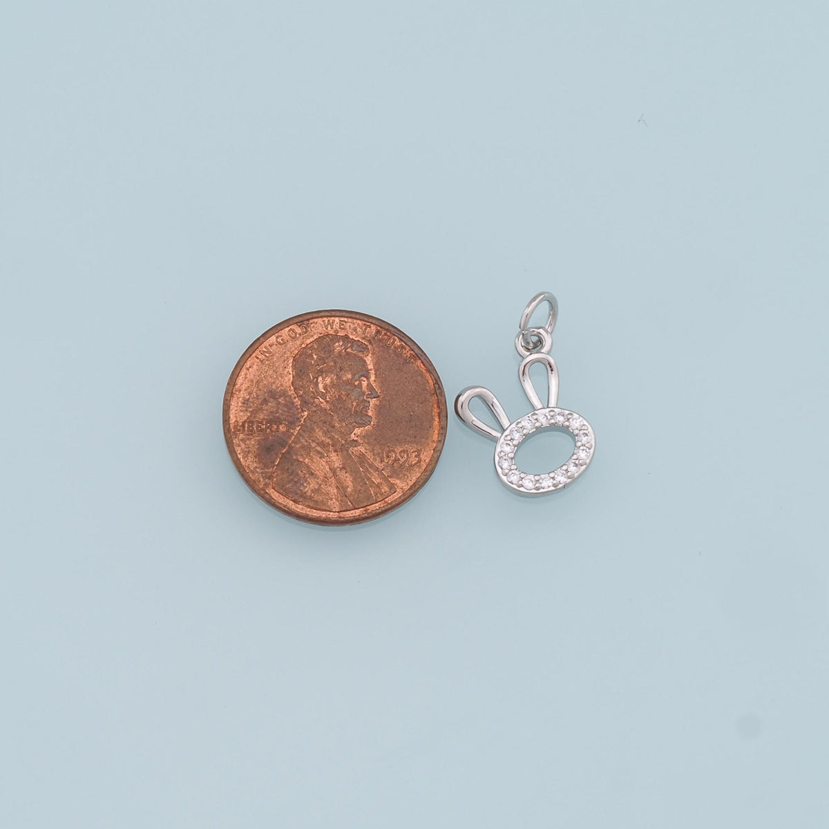 18K Gold Filled Cubic Zirconia Charm Pendant for Jewelry Making
