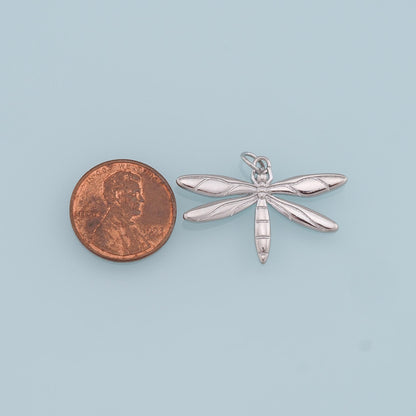 Gold Dragonfly Charms,18K Gold Filled Dragonfly Pendant,Dragonfly Charm Bracelet Necklace for DIY Jewelry Making Supply