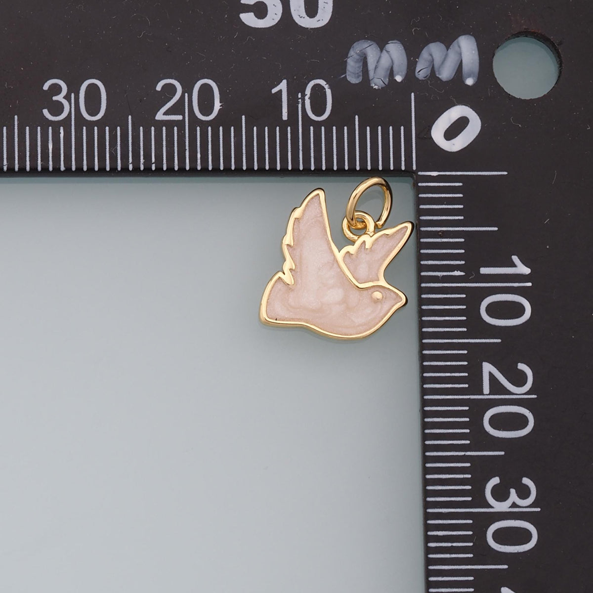 18K Gold Filled Enamel Charm Pendant for Jewelry Making