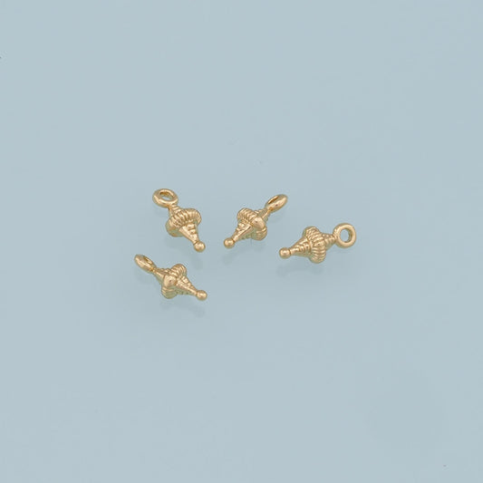 Gold Tiny Diamond Charms,18K Gold Filled Diamond Pendant,Diamond Charms Bracelet Necklace for DIY Jewelry Making Supply