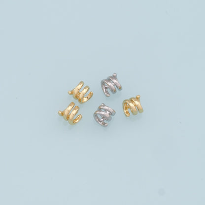 Gold Spring Spacer Beads Charms,18K Gold Filled Spacer Bracelet Necklace for DIY Jewelry Making Supply