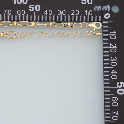 18K Gold Filled Oval Oval Chain 2 in for Jewelry Making