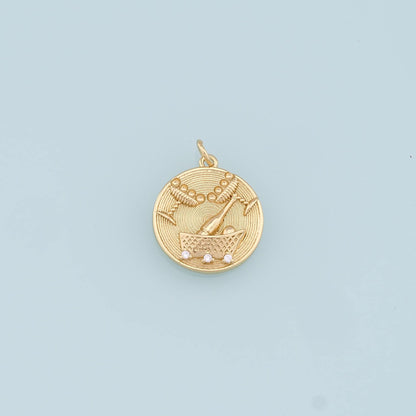 Gold Wine Glass Charms,18K Gold Filled Wine Glass Pendant,Champagne Charm Bracelet Necklace for DIY Jewelry Making Supply