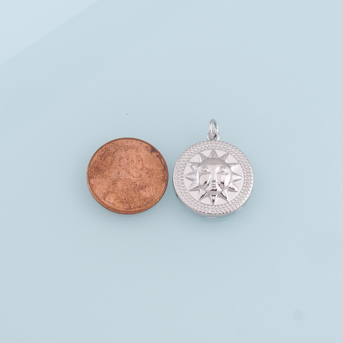 Gold Sun Charms,18K Gold Filled Sun Pendant,Sun Charm Bracelet Necklace for DIY Jewelry Making Supply