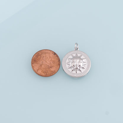 Gold Sun Charms,18K Gold Filled Sun Pendant,Sun Charm Bracelet Necklace for DIY Jewelry Making Supply