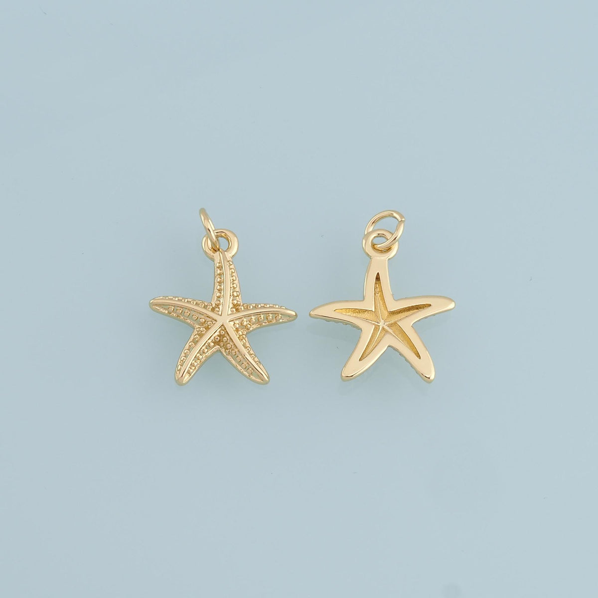 18K Gold Filled Star Charm Pendant for Jewelry Making