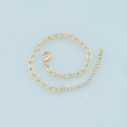 18K Gold Filled Oval Jewelry Chain 2 cm for Jewelry Making