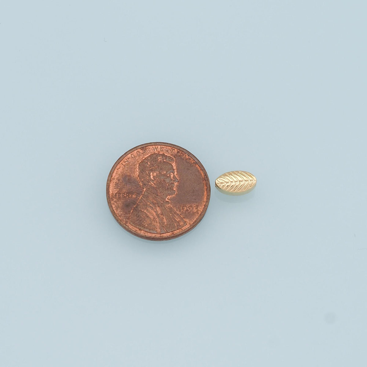 Gold Tiny Leaf Beads Charms,18K Gold Filled Leaf Spacer Beads Bracelet Necklace for DIY Jewelry Making Supply 7x4mm
