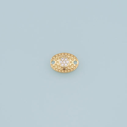 18K Gold Filled Evil Eye Charm Pendant for Jewelry Making
