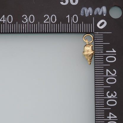 Gold Tiny Ice Cream Charms,18K Gold Filled Ice Cream Pendant,Cute Ice Cream Charm Bracelet Necklace for DIY Jewelry Making Su