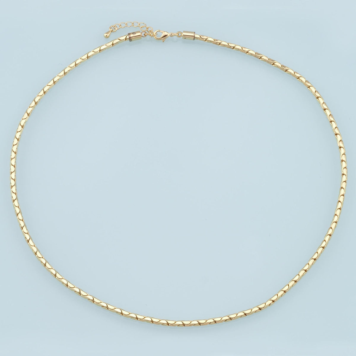 18K Gold Filled Snake Snake Chain 2 in, 3.5 mm for Jewelry Making