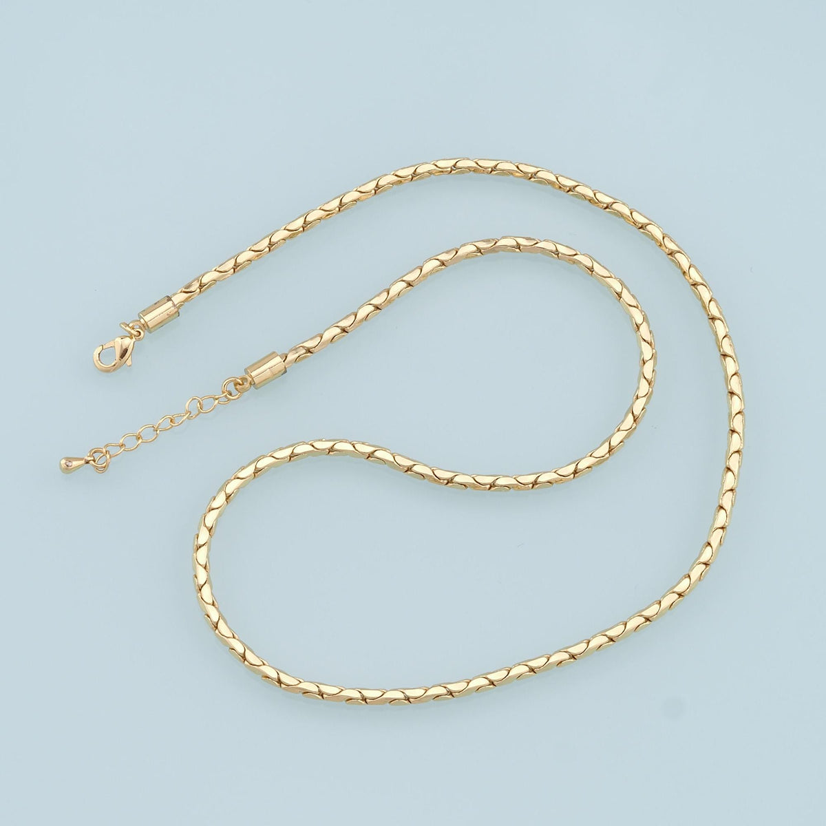 18K Gold Filled Snake Snake Chain 2 in, 3.5 mm for Jewelry Making