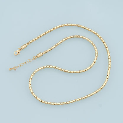 18K Gold Filled Snake Snake Chain 2 in, 3.5 mm for Jewelry Making