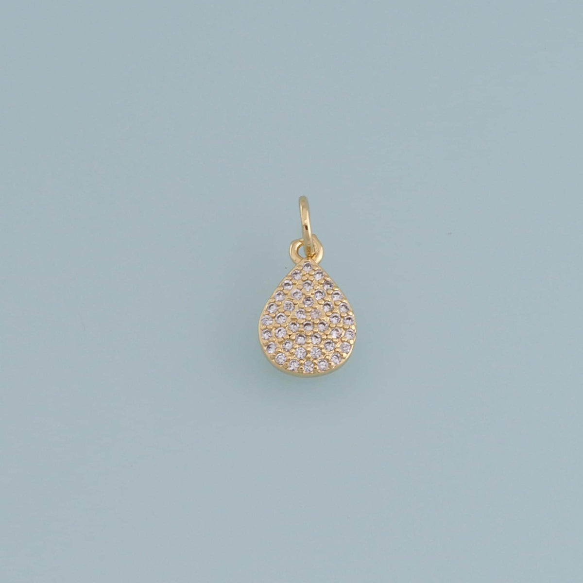 18K Gold Filled Hand CZ Charm Pendant for Jewelry Making