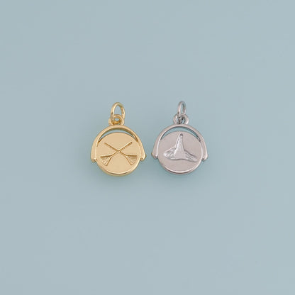 18K Gold Filled Hand Charm Pendant for Jewelry Making