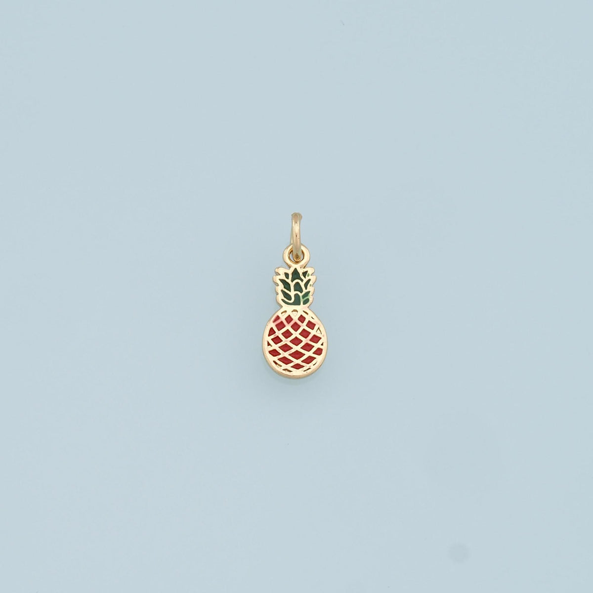 Gold Tiny Pineapple Charms,18K Gold Filled Pineapple Pendant,Fruit Charm Bracelet Necklace for DIY Jewelry Making Supply