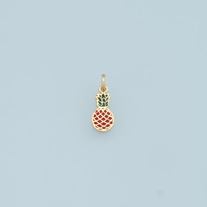 Gold Tiny Pineapple Charms,18K Gold Filled Pineapple Pendant,Fruit Charm Bracelet Necklace for DIY Jewelry Making Supply