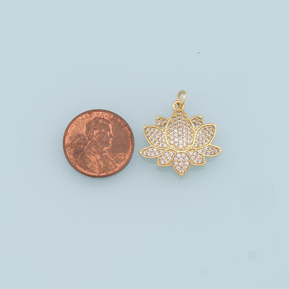 18K Gold Filled Hand Charm Pendant for Jewelry Making