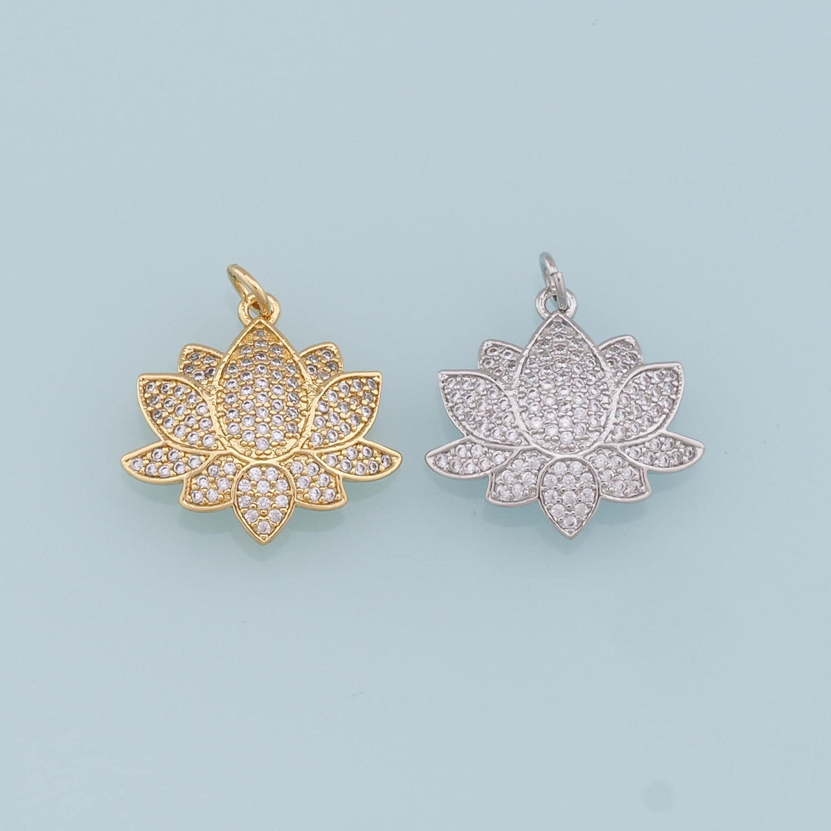 18K Gold Filled Hand Charm Pendant for Jewelry Making