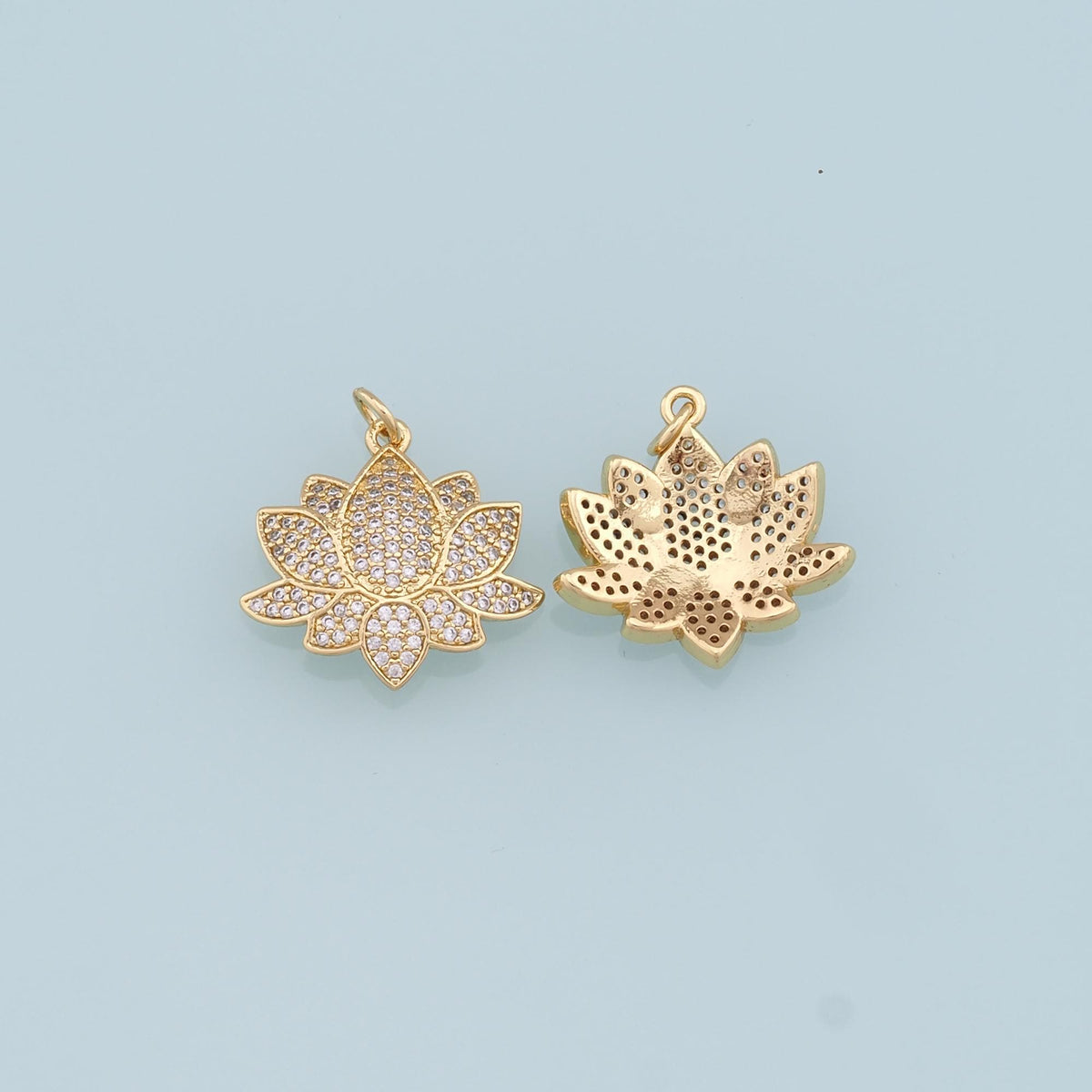 18K Gold Filled Hand Charm Pendant for Jewelry Making