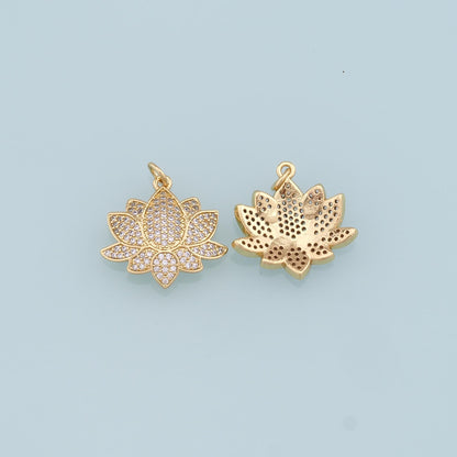 18K Gold Filled Hand Charm Pendant for Jewelry Making