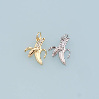 18K Gold Filled Hand CZ Charm Pendant for Jewelry Making