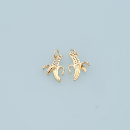 18K Gold Filled Hand CZ Charm Pendant for Jewelry Making