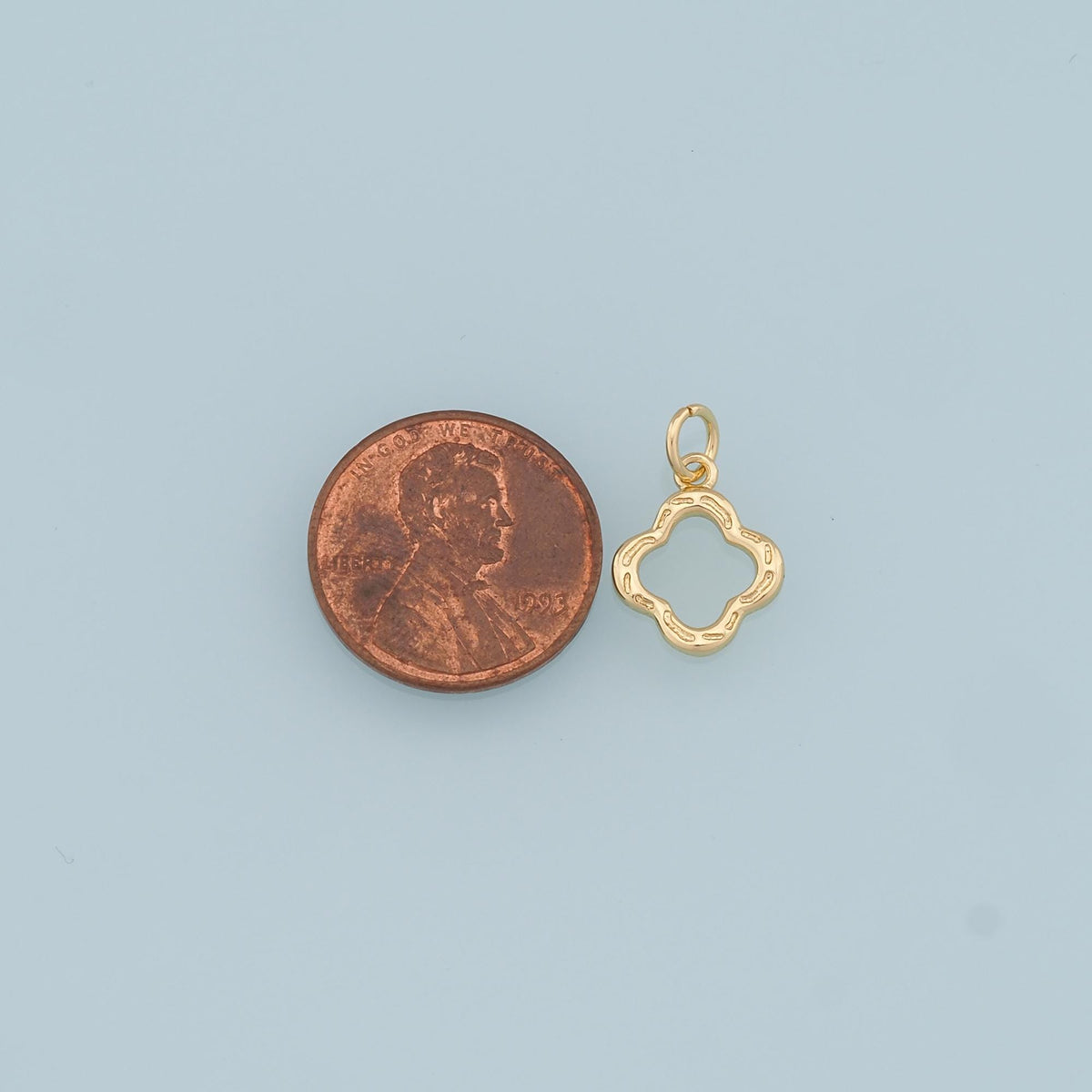 Gold Flower Charms,18K Gold Filled Flower Pendant,Silver Flower Charm Bracelet Necklace for DIY Jewelry Making Supply