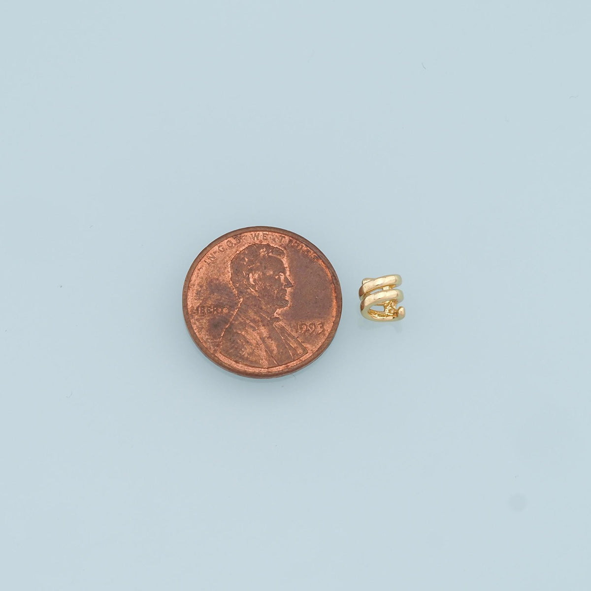 Gold Spring Spacer Beads Charms,18K Gold Filled Spacer Bracelet Necklace for DIY Jewelry Making Supply