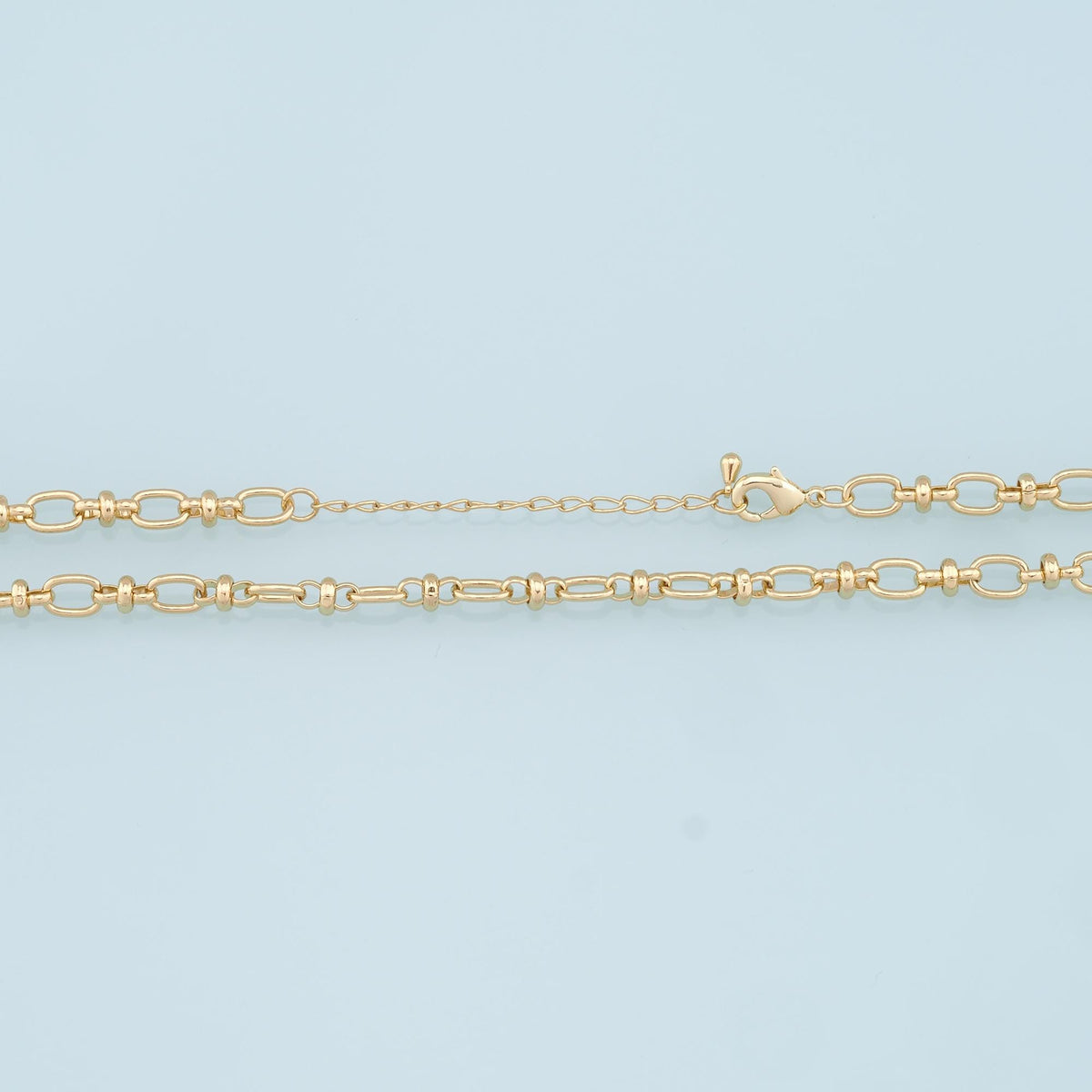 18K Gold Filled Oval Oval Chain 2 in for Jewelry Making