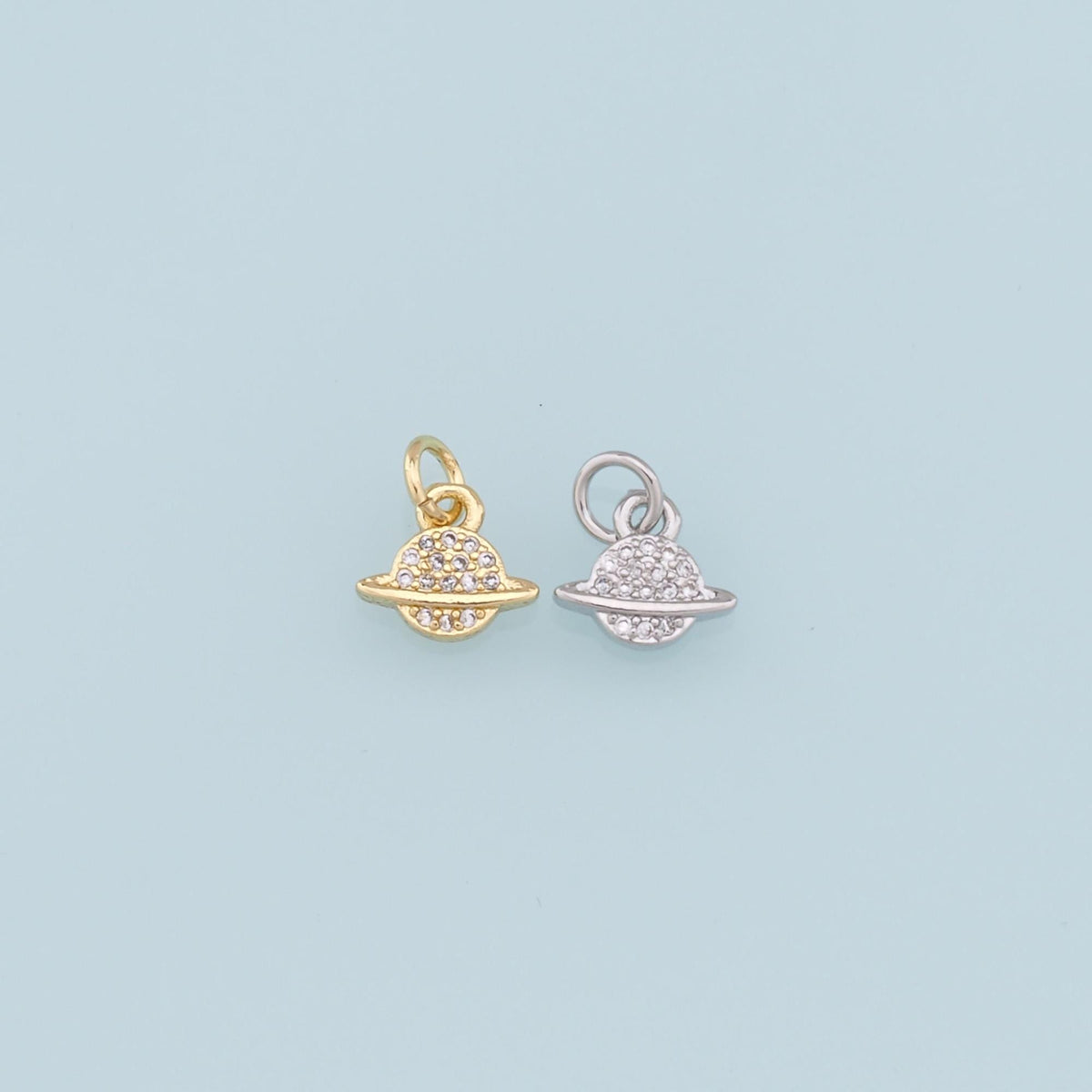 18K Gold Filled Hand CZ Charm Pendant for Jewelry Making