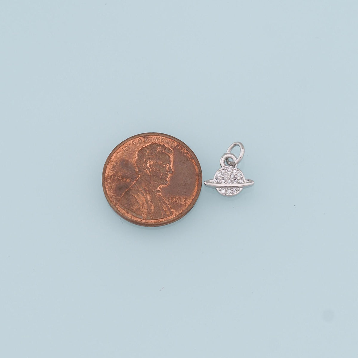 18K Gold Filled Hand CZ Charm Pendant for Jewelry Making