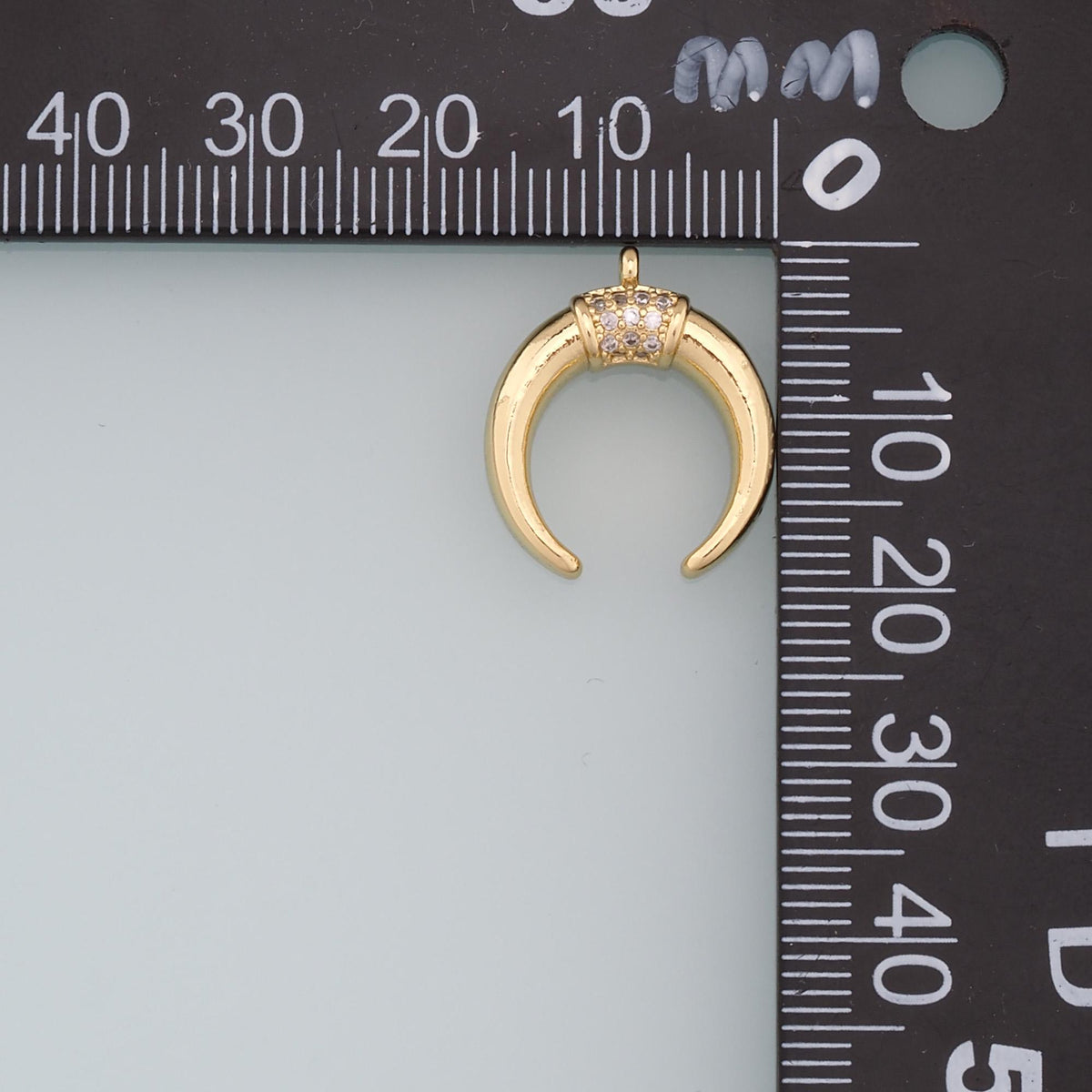 18K Gold Filled Moon Charm Pendant for Jewelry Making